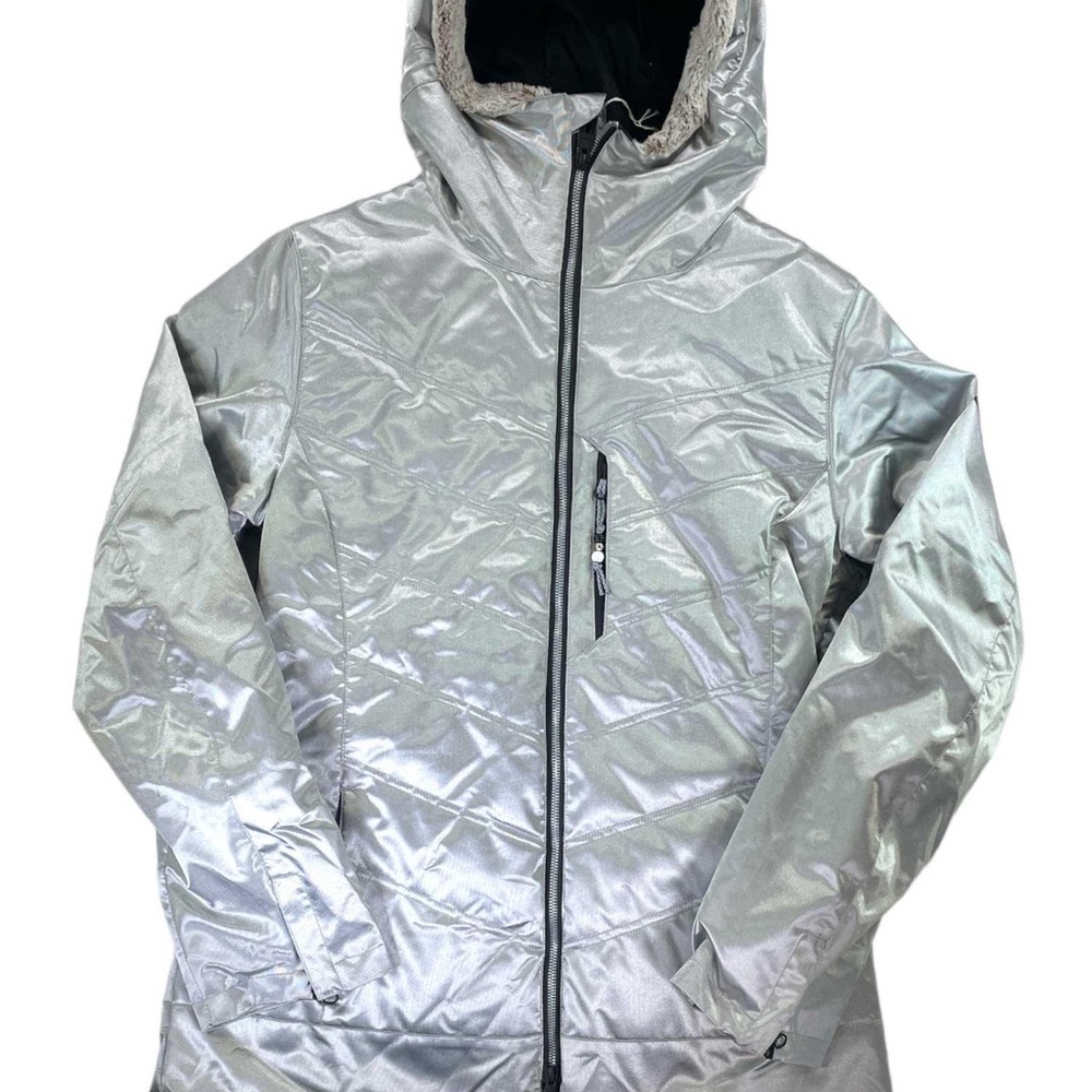Matte Silver Jacket By Six Eight Six View 2